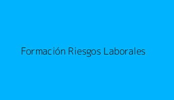 Formación Riesgos Laborales